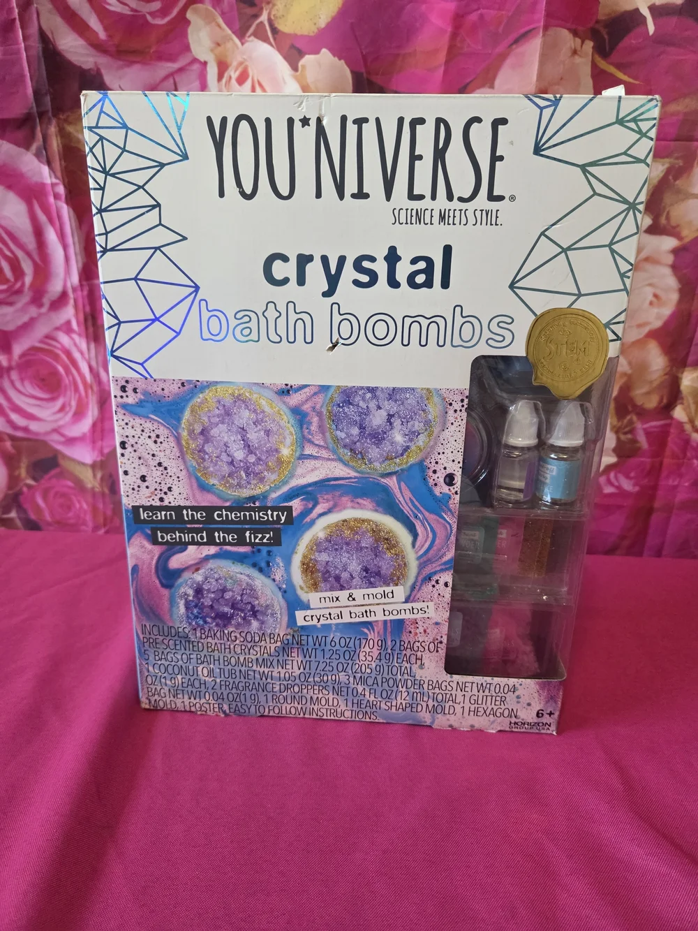 Youniverse Scented Diy Crystal Bath Bombs - Purple
